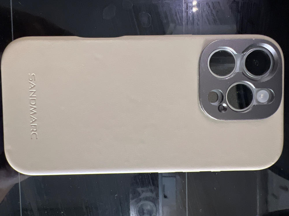 Pro Leather Case - iPhone 16 Pro - Sand - Customer Photo From Anonymous