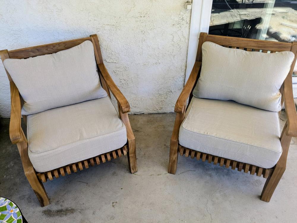 Mosko Teak Wood Outdoor Lounge Chair | Cambridge Casual