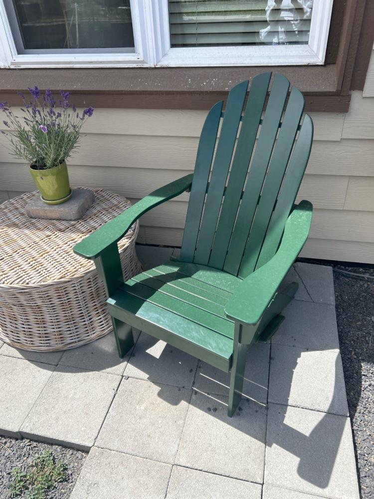 Outdoor Patio Mahogany Wood Adirondack Chair Cambridge Casual