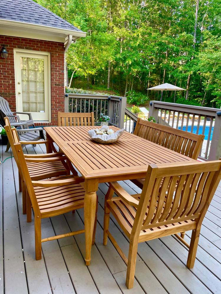 Furniture Spotlight: 6 Seaters Outdoor Rope And Wood Top Dining Table