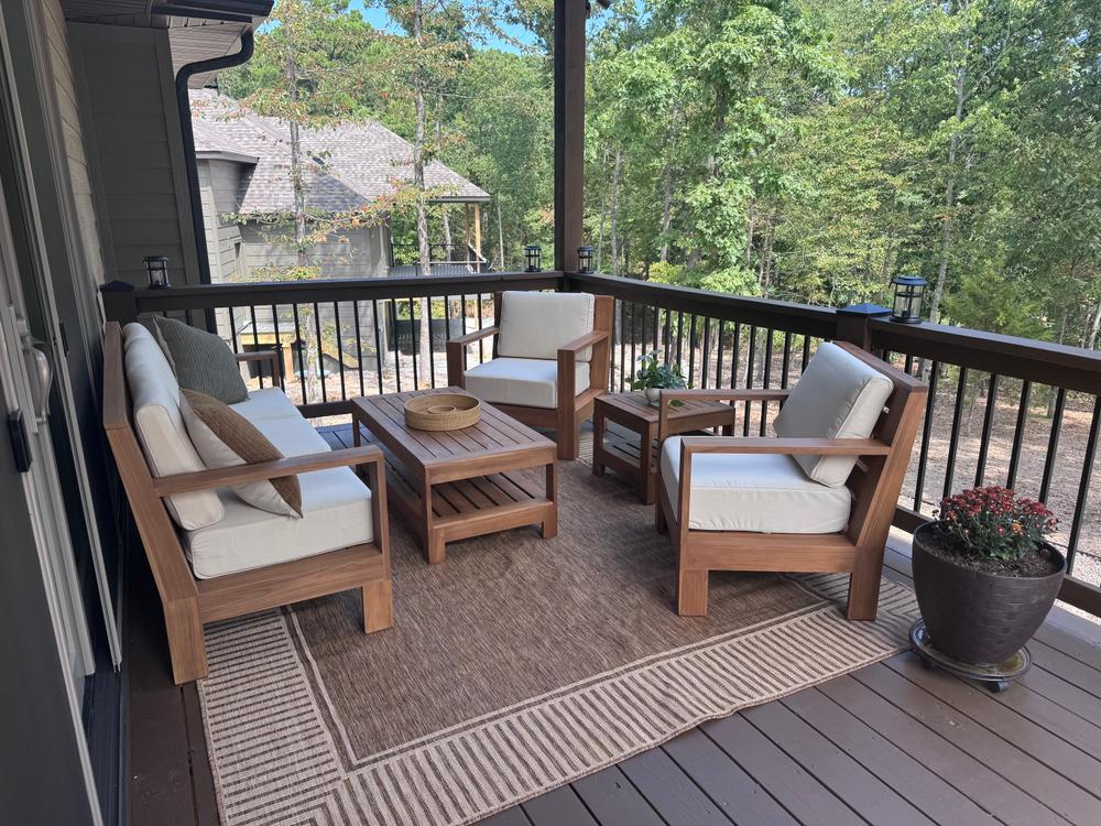 Logan Teak Wood Outdoor Lounge Chair | Cambridge Casual