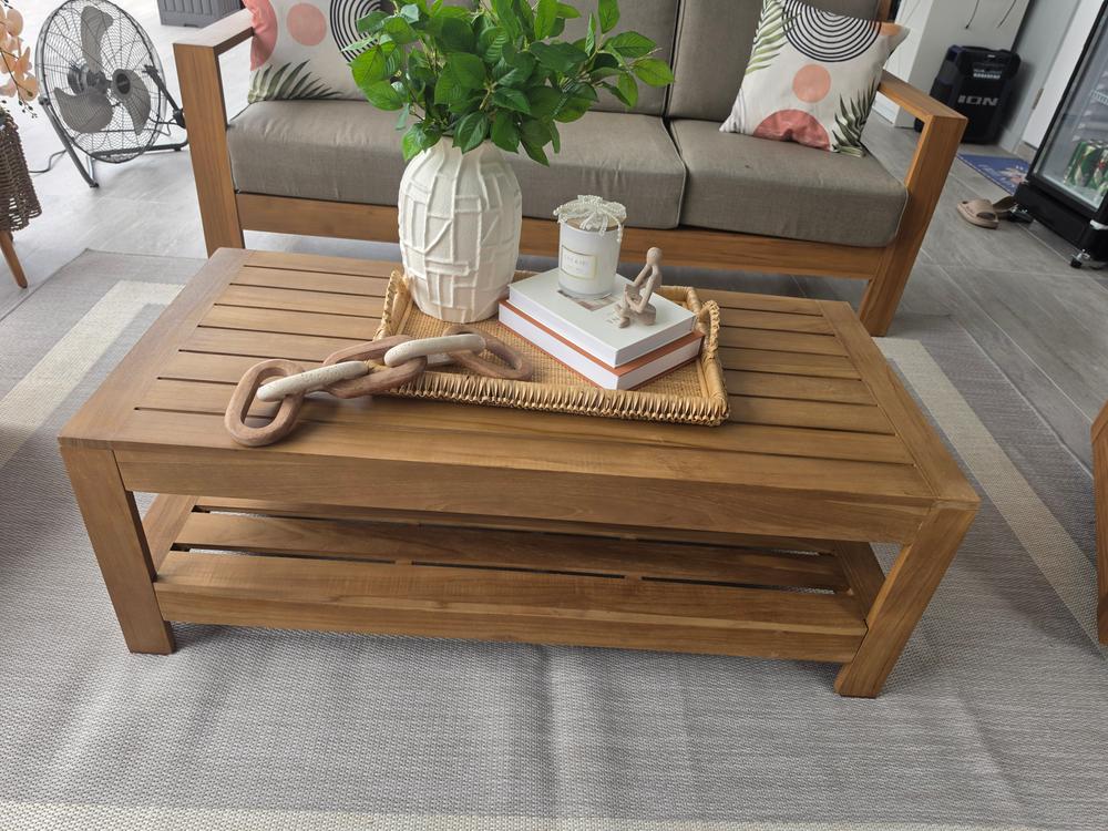 Logan Teak Wood Patio Cofee Table | Cambridge Casual