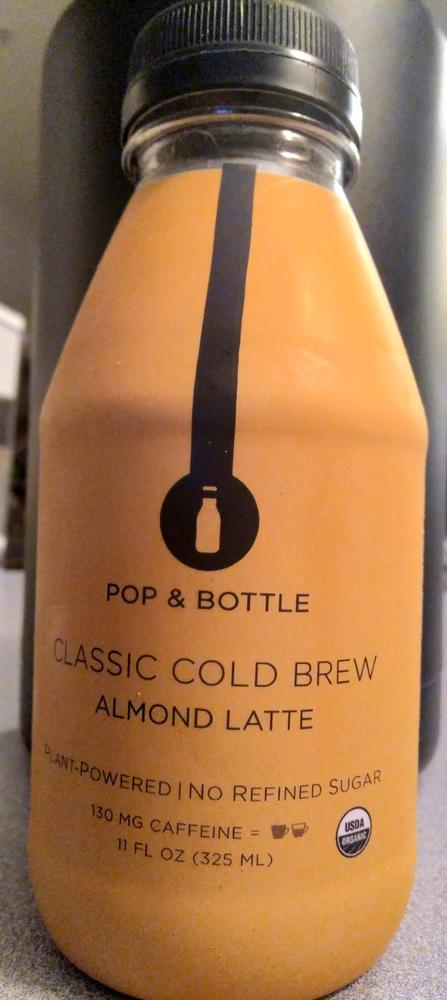 Pop & Bottle  Classic Cold Brew Almond Milk Latte