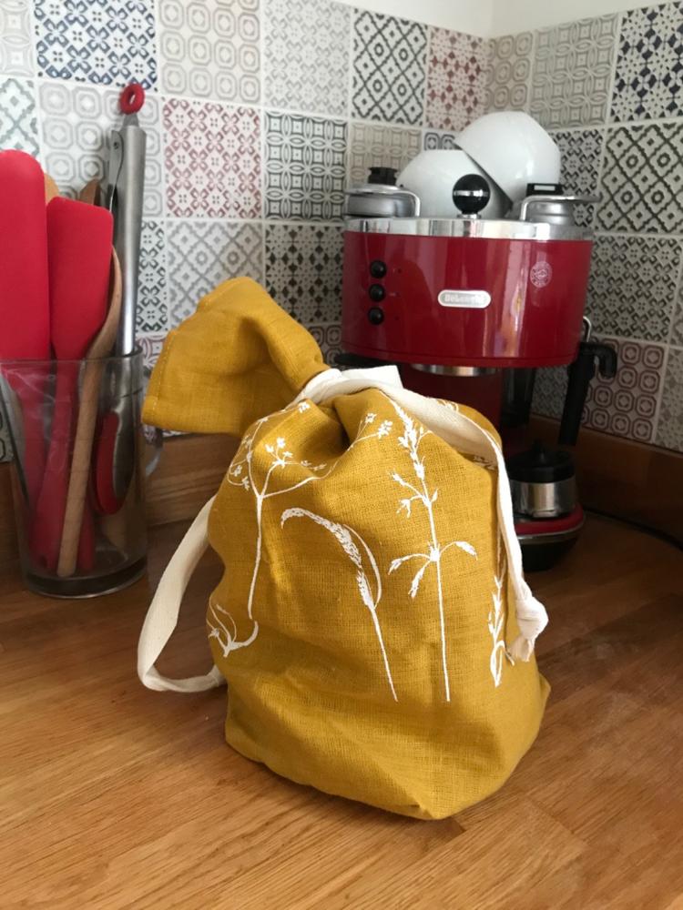 Linen Bread Bag - Hedgerow Collection - Customer Photo From Catherine Birks