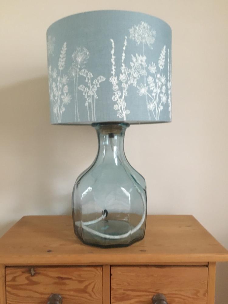Floral Linen Lampshade Hand Printed Pure Linen - Customer Photo From LYNN SHORT
