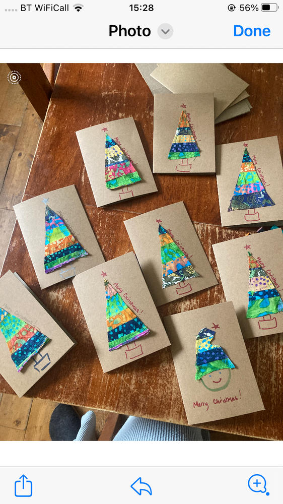 How To Make Christmas Cards From Fabric Scraps - Customer Photo From Jackie Robinson