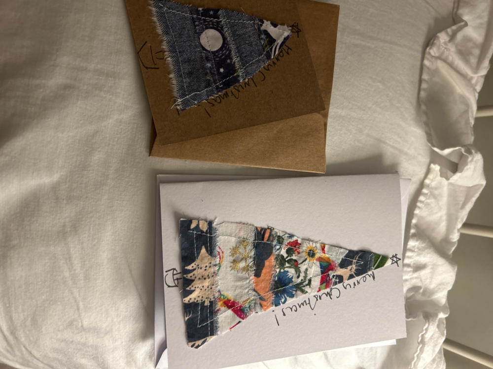 How To Make Christmas Cards From Fabric Scraps - Customer Photo From Zsa Mason