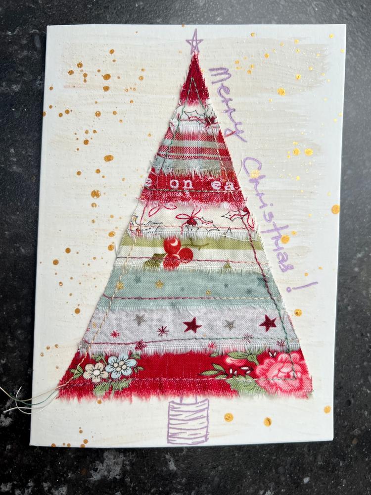 How To Make Christmas Cards From Fabric Scraps - Customer Photo From Gilly Welch