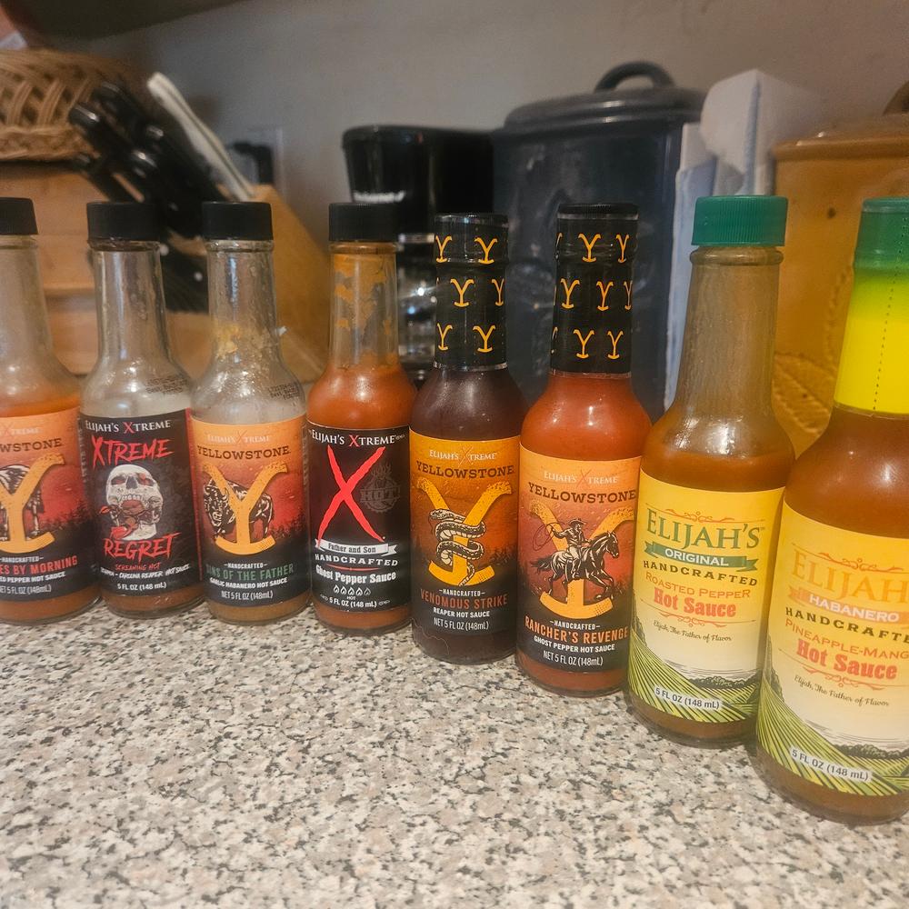 Hot Sauce Variety Pack (5 Bottles) - Customer Photo From Jeff Roberto