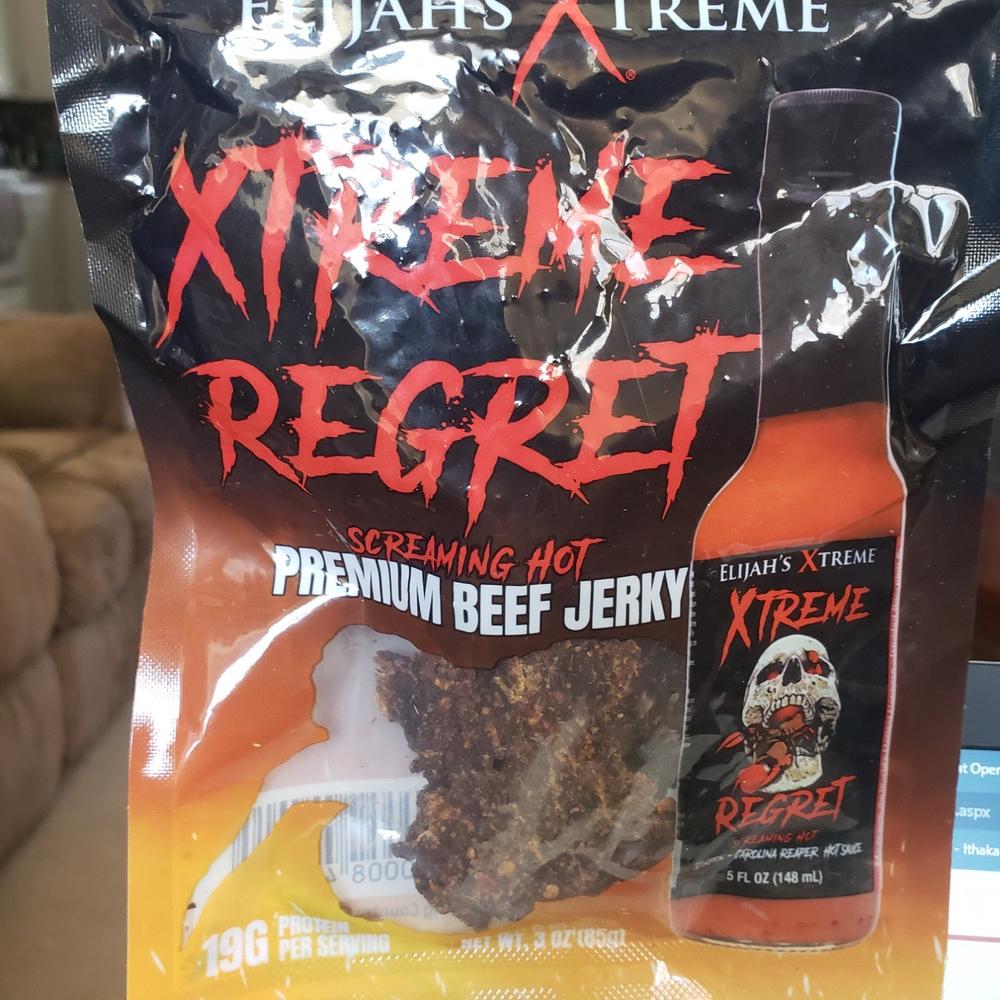 Xtreme Regret Spicy Beef Jerky - Customer Photo From Dan Olson