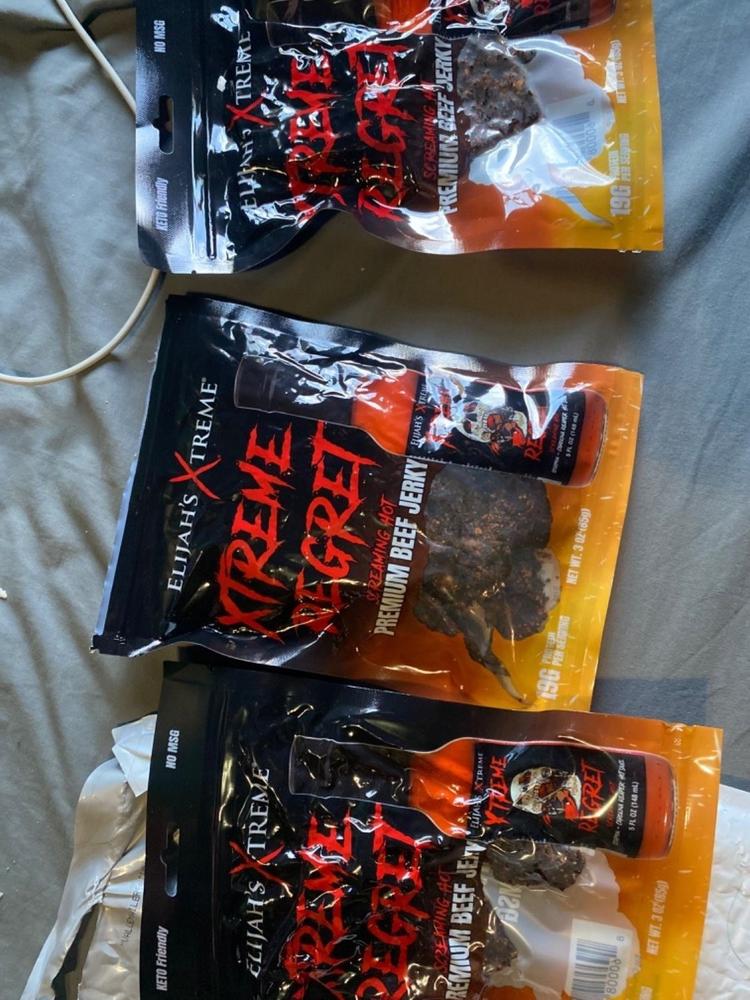 Xtreme Regret Spicy Beef Jerky - Customer Photo From Nolan Blackmoon