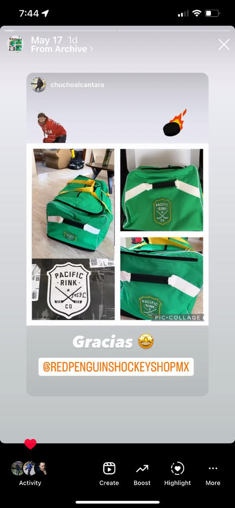 The Player Bag™ | Kelly Green/Gold - Customer Photo From Victor Salas