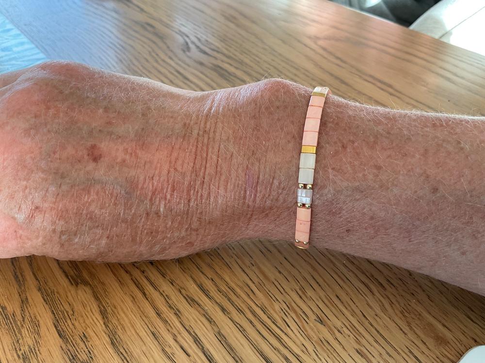 Peach HOKITIKA Tila Bracelet - Customer Photo From Melita Richards