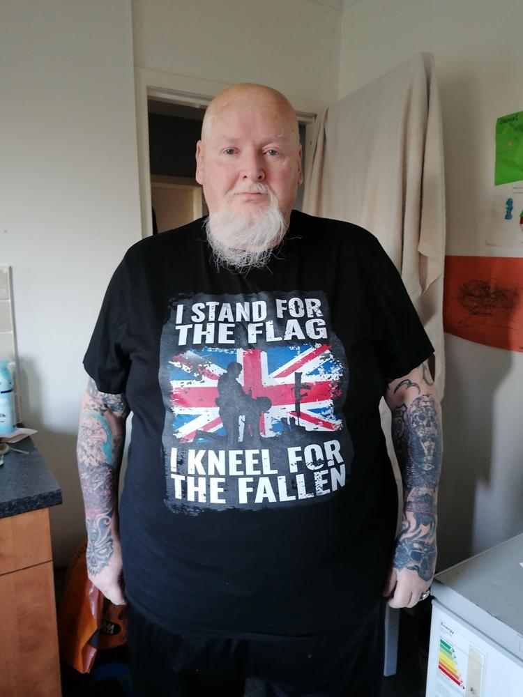 Kneel For The Fallen T Shirt - Customer Photo From Thomas Leggate