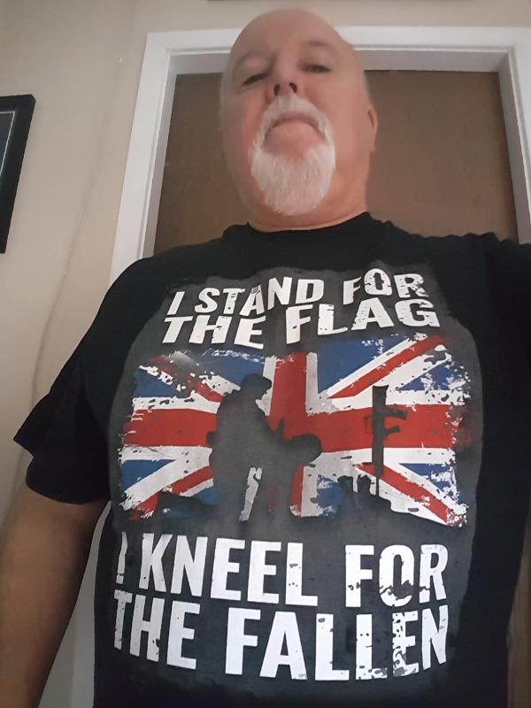 Kneel For The Fallen T Shirt - Customer Photo From Peter Knight 