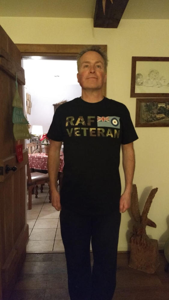 RAF Veteran T Shirt (DPM) - Customer Photo From Chris Lilley