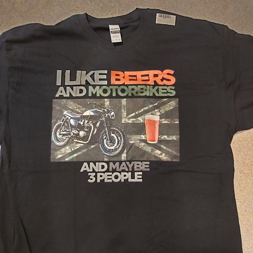 I Like Beers & Motorbikes T Shirt - Customer Photo From andrew diprose