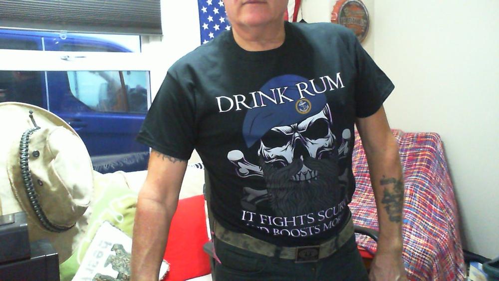Drink Rum T Shirt - Customer Photo From Stephen Greening