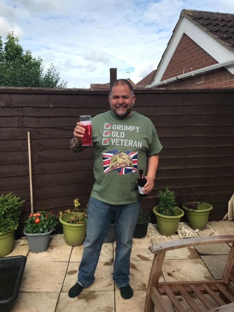 Grumpy Old Veteran T Shirt - Customer Photo From Samantha Davis