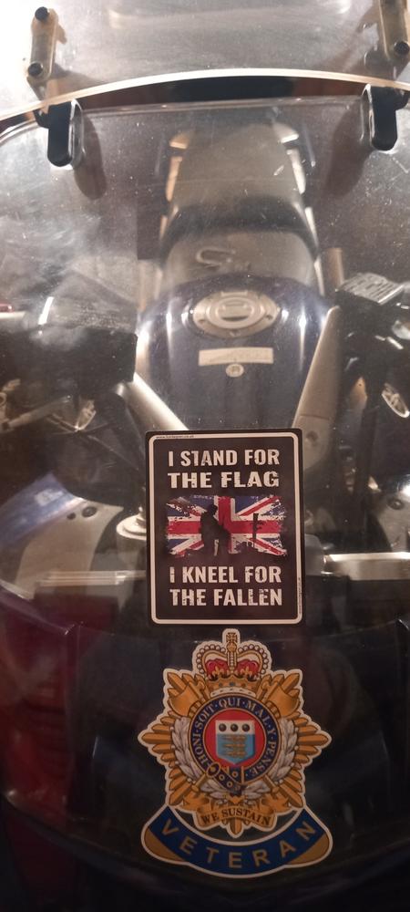 Kneel For The Fallen High Quality Sticker - Customer Photo From Michael W.