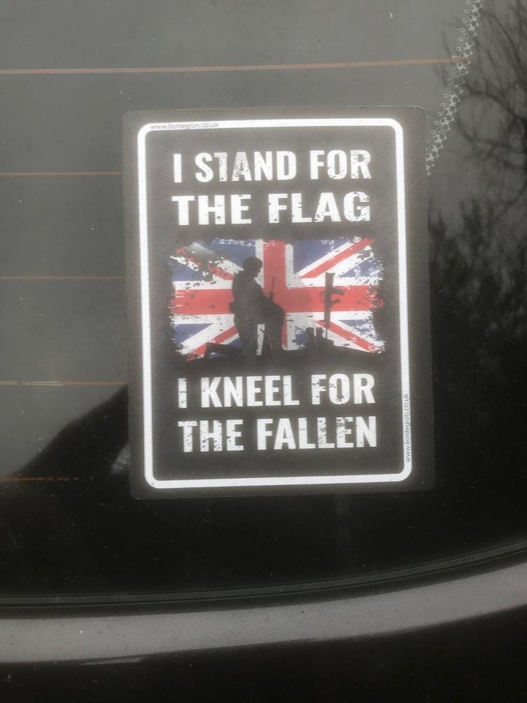 Kneel For The Fallen High Quality Sticker - Customer Photo From GREGORY COPP