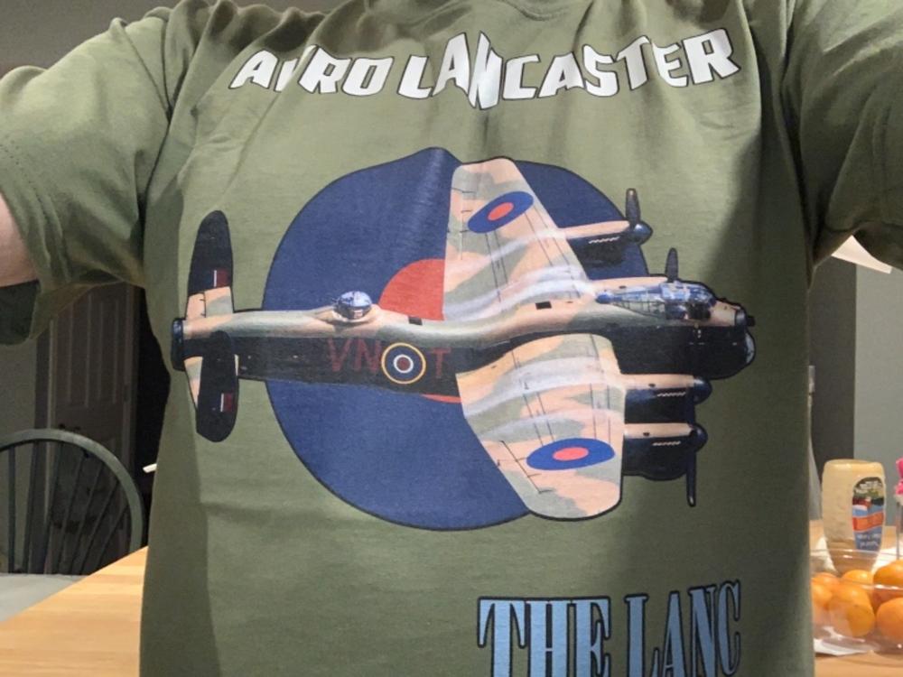 Lancaster Bomber T Shirt - Customer Photo From Jim Andrews
