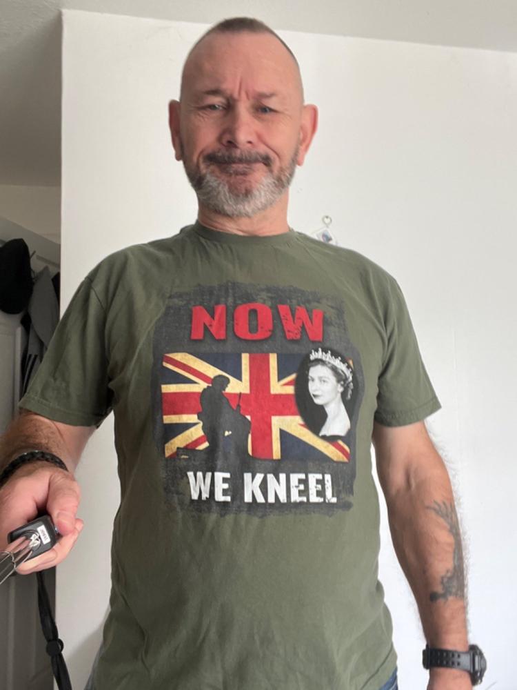 Now We Kneel T Shirt - Customer Photo From Andy Bulpett