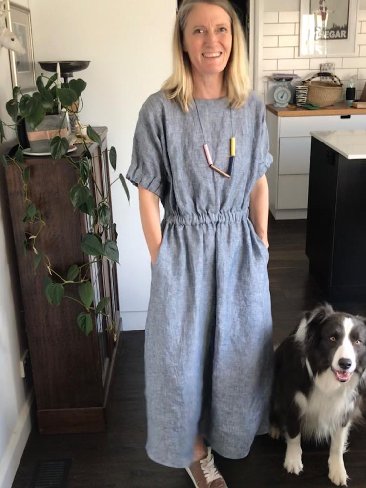 Modern midi dress sewing pattern– The 