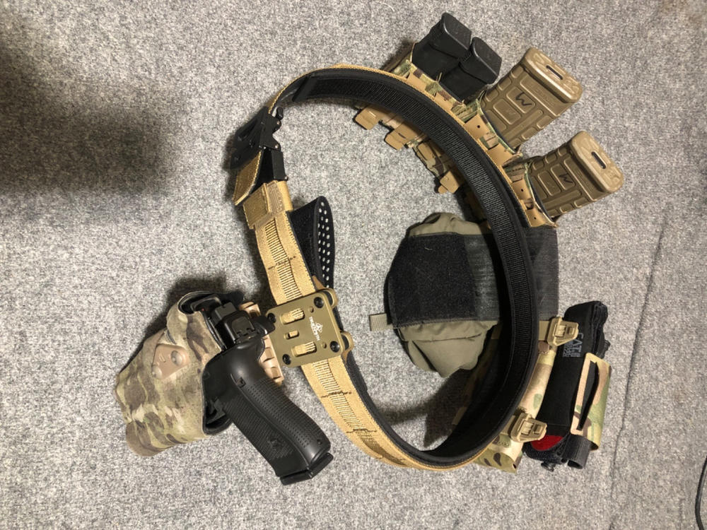 Ceinture Tactique 6-en-1 Pochettes Molle Ceinture de Combat Réglable