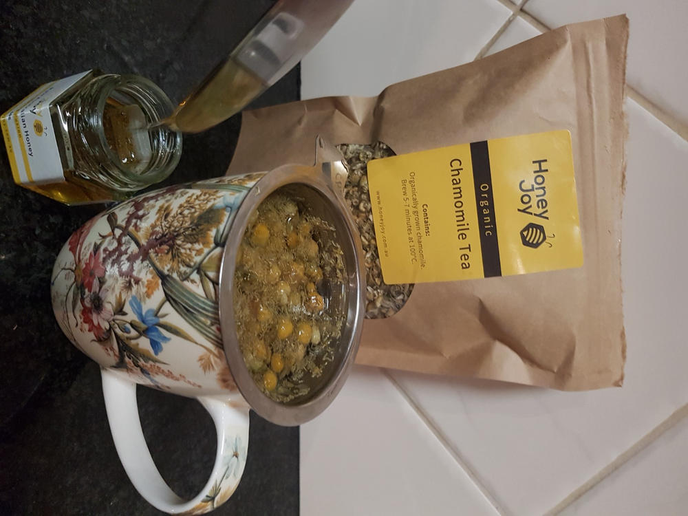 Chamomile Tea (Organic) - 80g (loose leaf) - Customer Photo From Alicia Vaughan