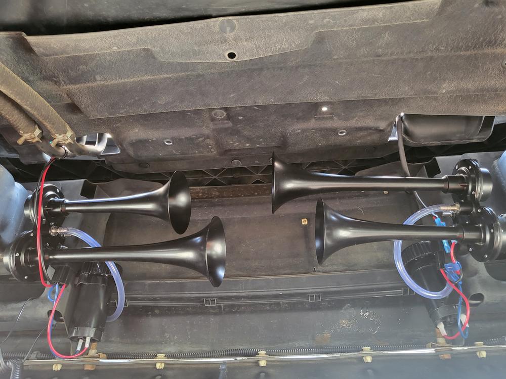 PsychoBlasters V2 Nightmare Edition Horn Kit - Customer Photo From John Adkins