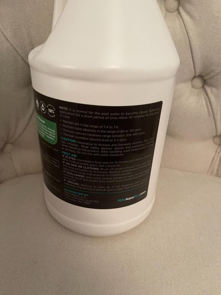 Liquid Pool Stabilizer & Conditioner - Customer Photo From Life