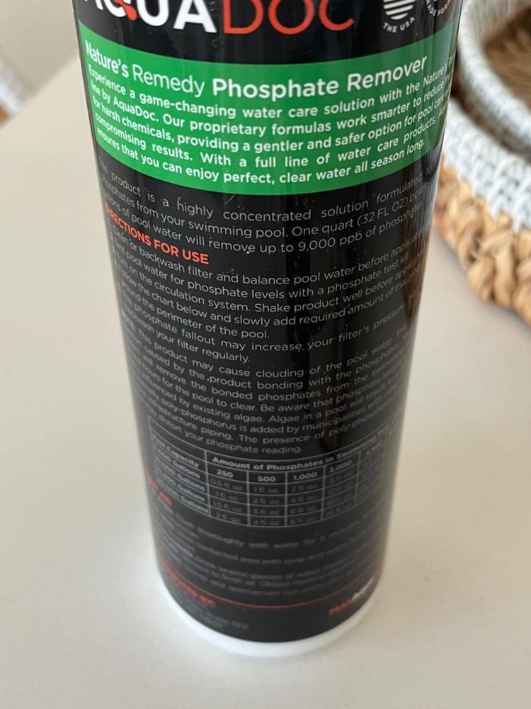 Pool Phosphate Remover - Customer Photo From C