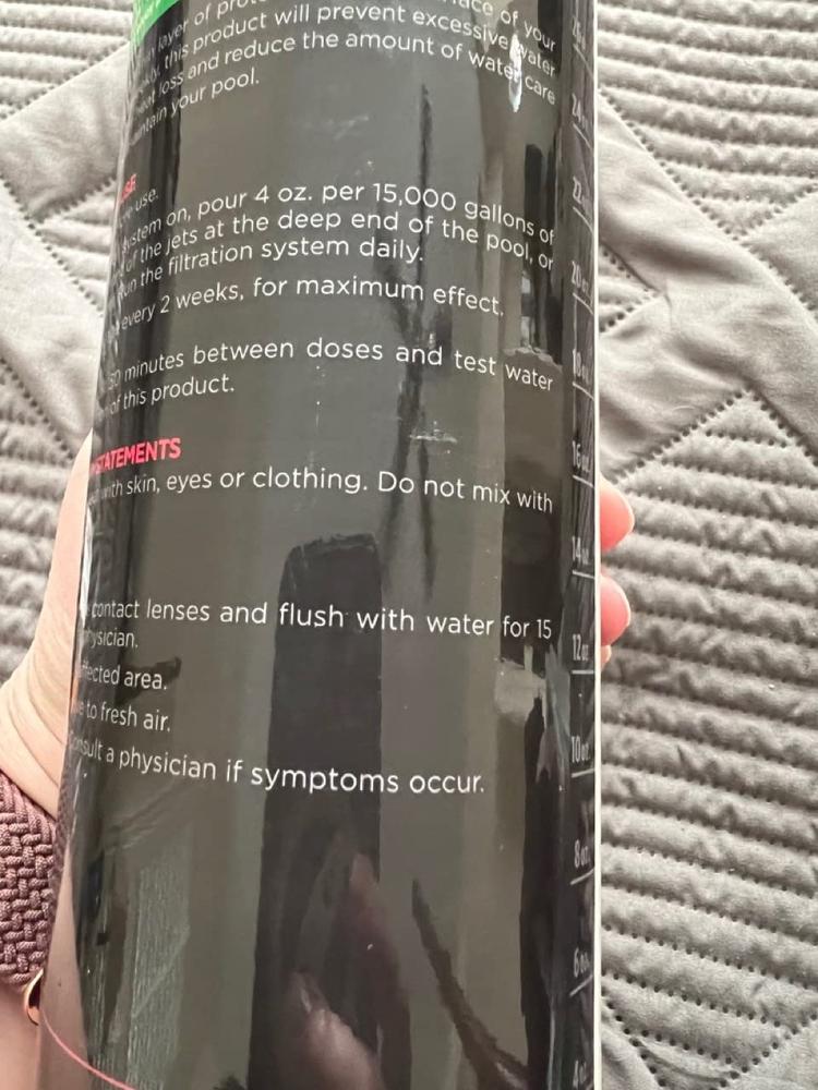 Natural Pool Heat Lock - Customer Photo From Patricia Evans