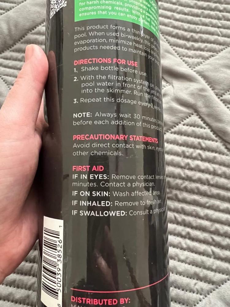 Natural Pool Heat Lock - Customer Photo From Patricia Evans