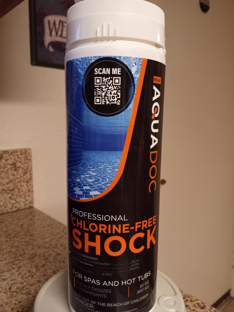 Non-Chlorine Spa Shock for Hot tub - Customer Photo From Andrea B Cofman