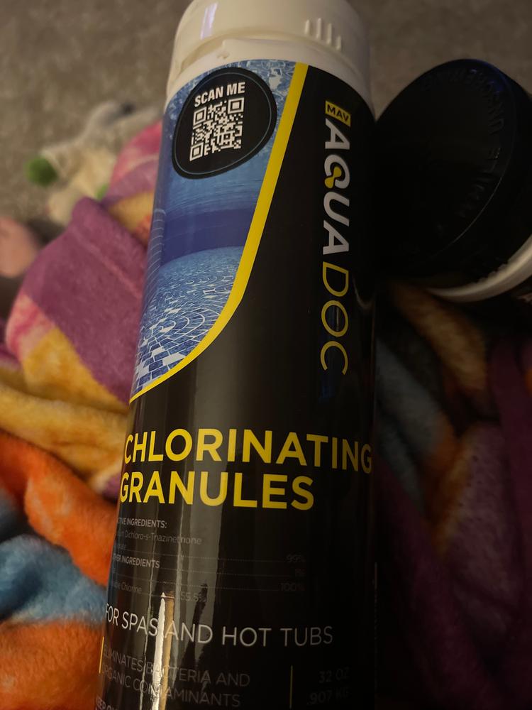 AquaDoc Spa Chlorine Granules for Hot tub - Customer Photo From Samantha
