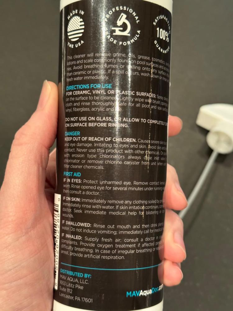 Pool Tile & Vinyl Cleaner - Customer Photo From Customer
