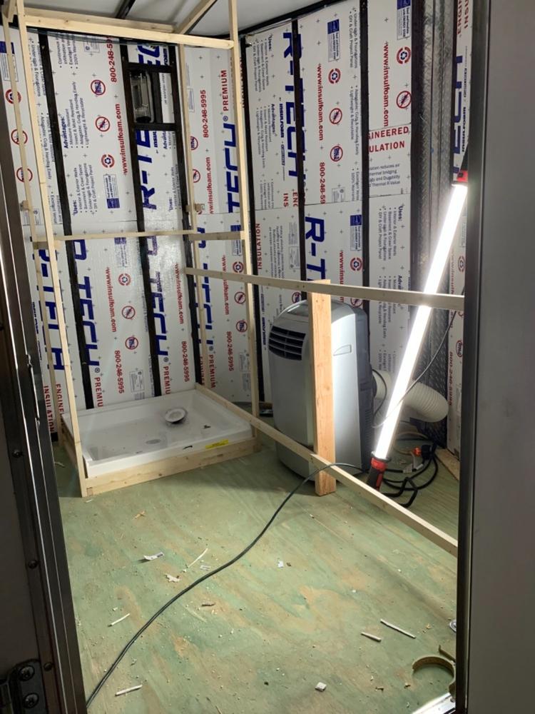 Durabase 32"W x 32"D Shower Base with Center Drain - Customer Photo From Blake Mayer