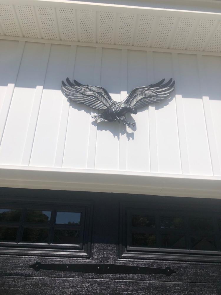 29" Wall Eagle - Black - Customer Photo From Pamela Fenton