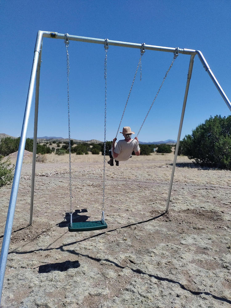 Metal A-Frame Swing Set with 2 Swings - Customer Photo From Elissa Hunt