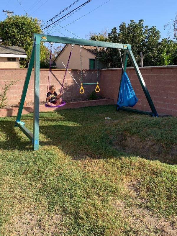 Easy 1-2-3 A-Frame Swing Set End Bracket - Customer Photo From Kim 