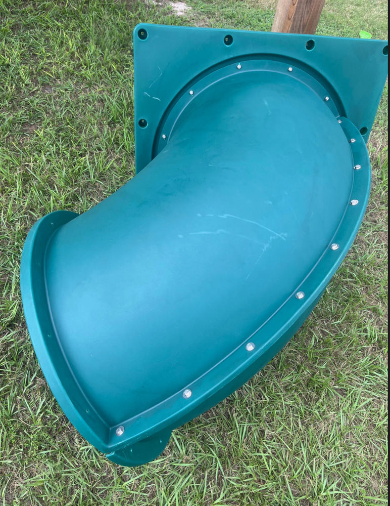 9 ft Sidewinder Hook Left Tube Slide - SwingSetMall.com