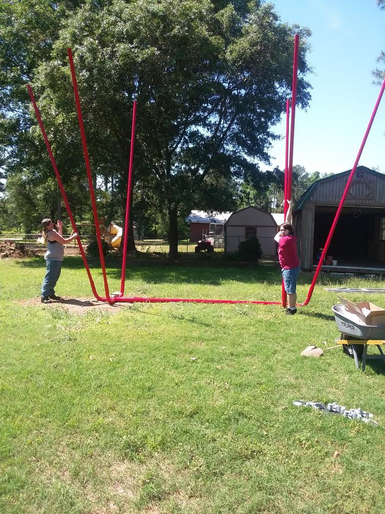 Heavy Duty Modern Tripod Swing Set - Customer Photo From Ruby Carvin