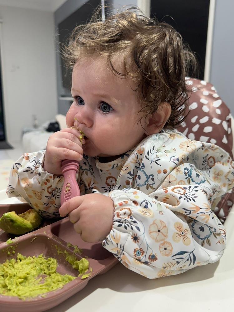 Long Sleeve Premium Smock Bib - Customer Photo From Ally P.