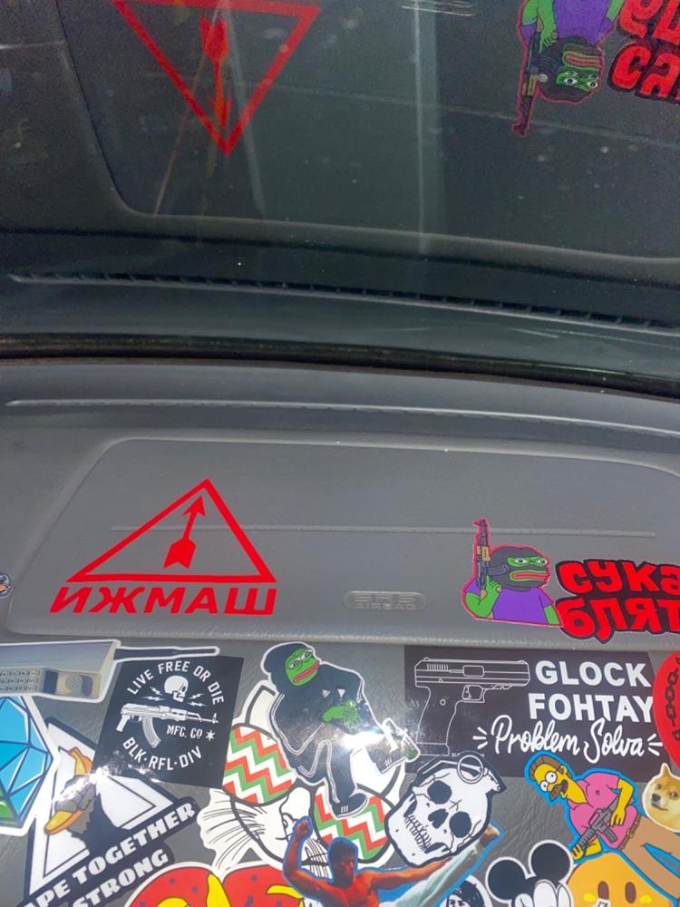 Russia Izhmash Window Decal - Customer Photo From Kyle Smith