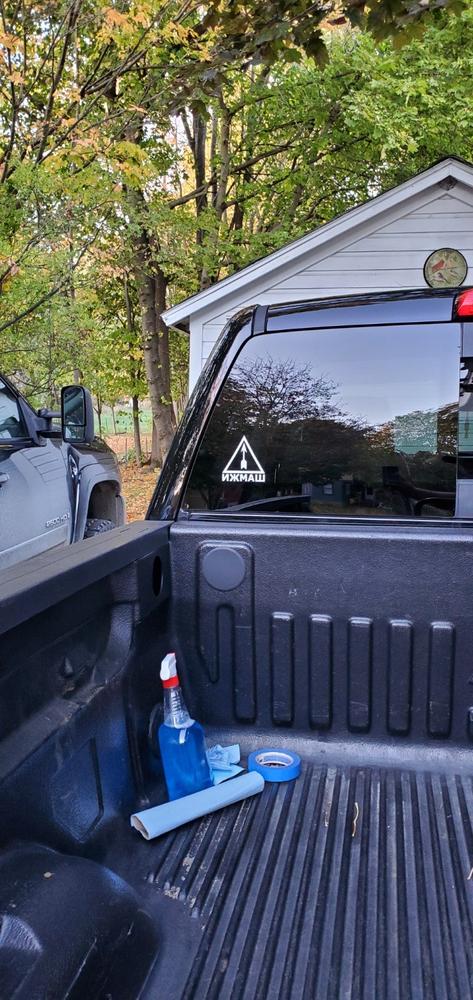 Russia Izhmash Window Decal - Customer Photo From Alex Kenville