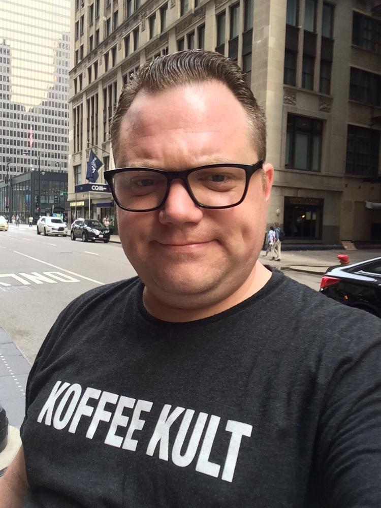 Koffee Kult Squirrel T Shirt - Customer Photo From Mark H.