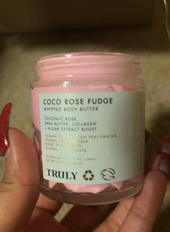 Coco Rose Fudge Body Butter, luxurious rose whipped butter, ultra hydrating  + anti-aging, brightens + plumps skin for youthful glow – Truly Beauty