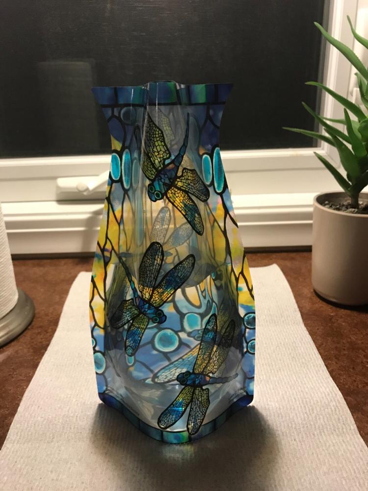 Louis C. Tiffany Dragonfly Vase - Customer Photo From Joselyn
